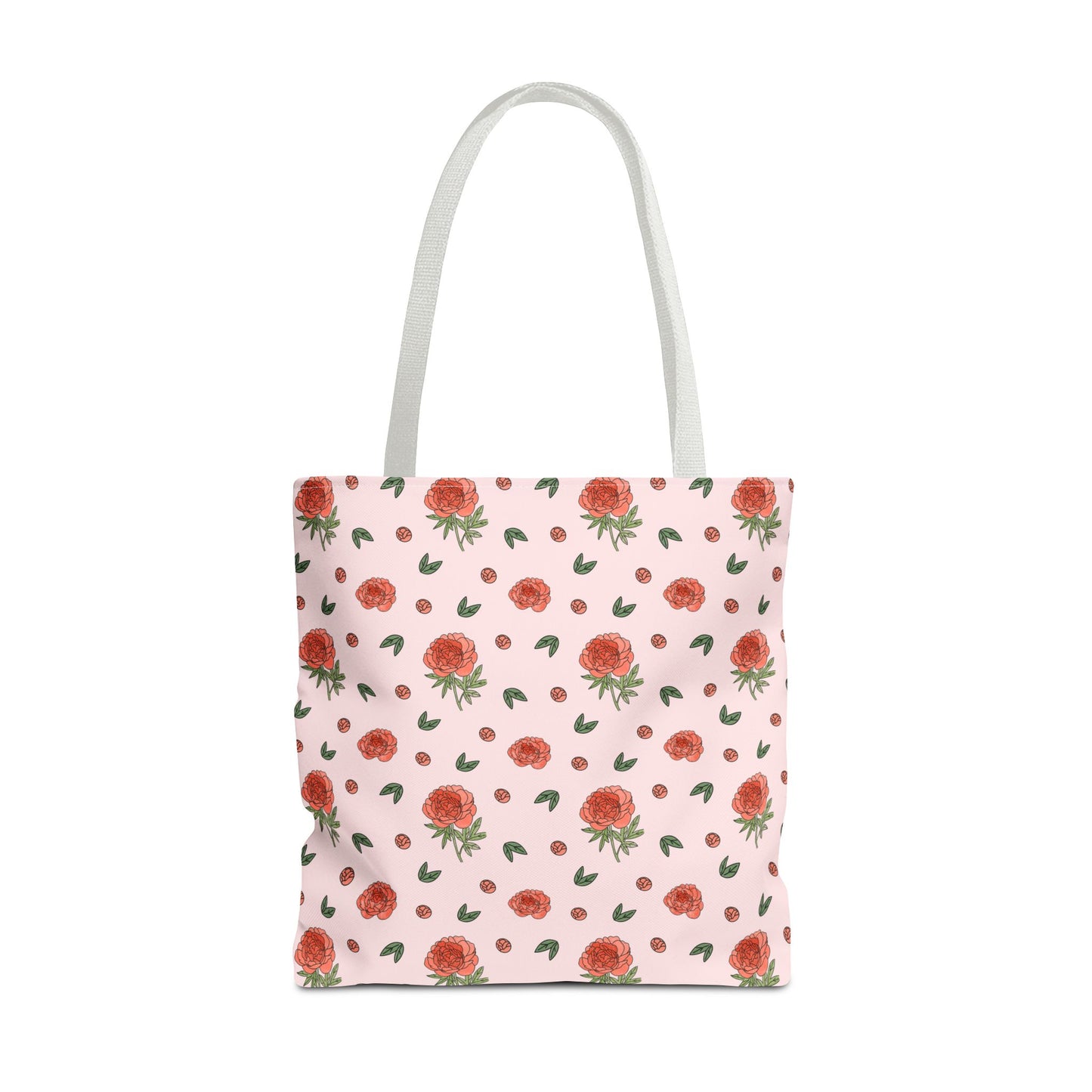 Peony Print Tote Bag