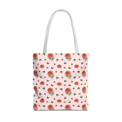 Peony Print Tote Bag