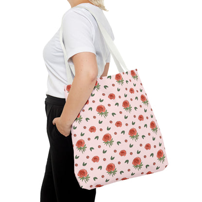 Peony Print Tote Bag