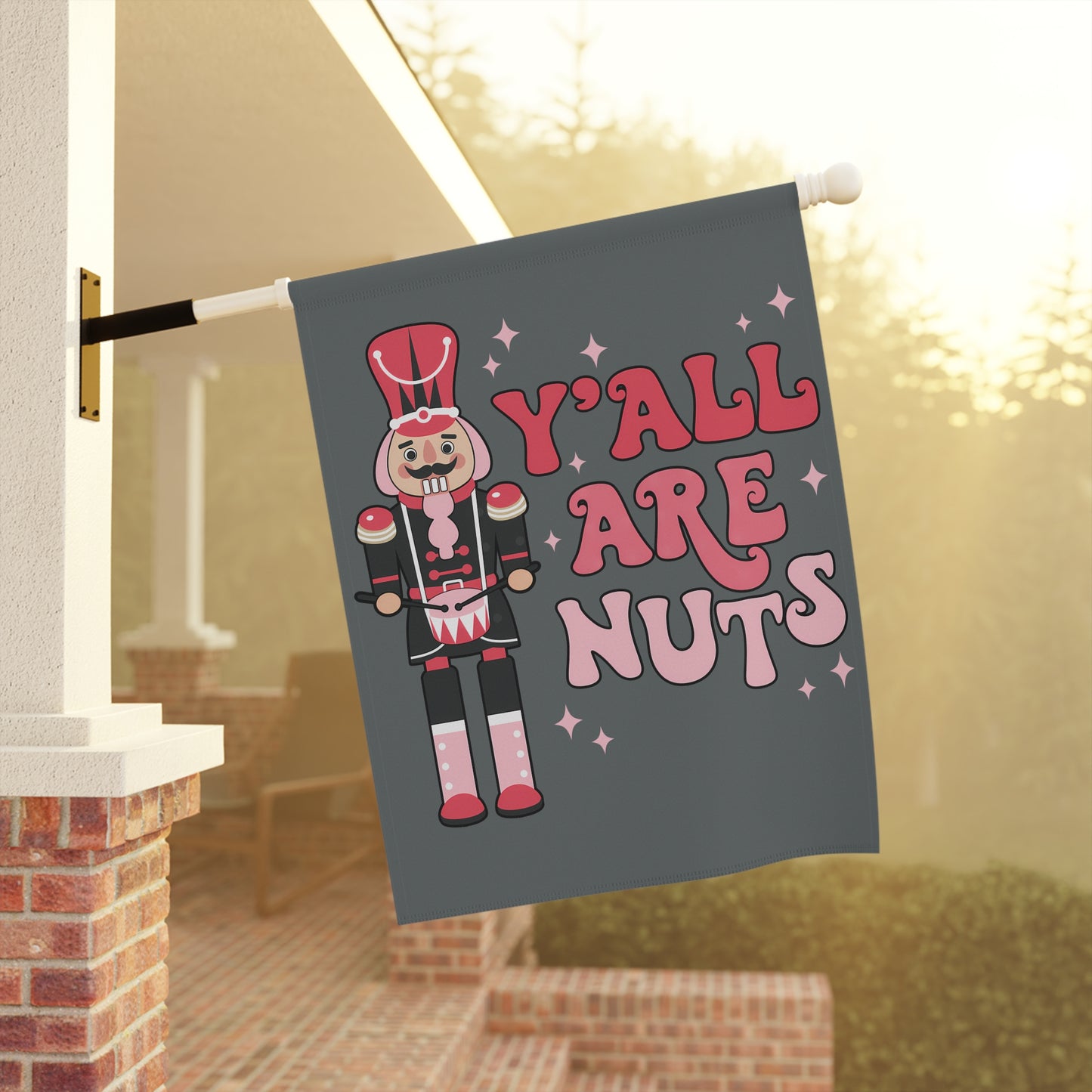 Ya'll Are Nuts Christmas Garden & House Banner
