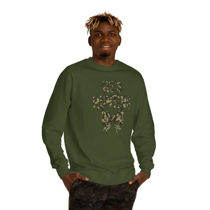 He's Hunting Faux Knit Sweatshirt