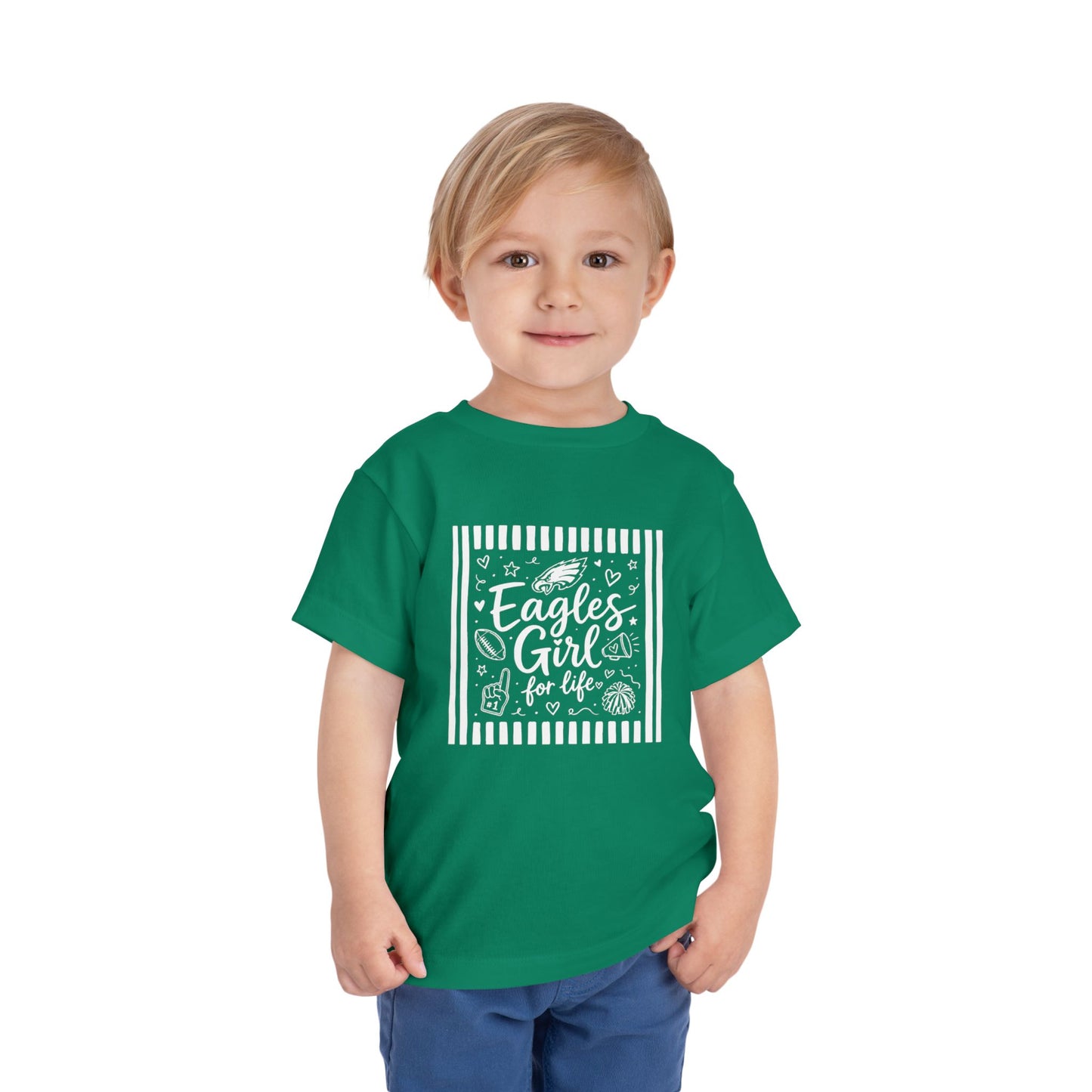 Eagles Girl Collage Toddler Tee