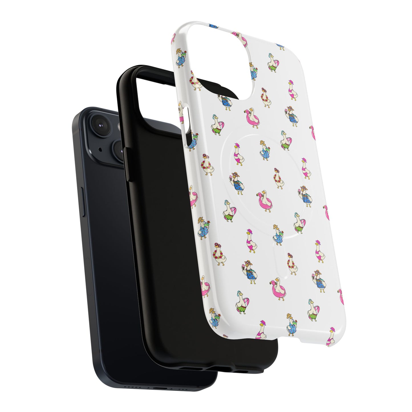 Cute Goose Summer Pattern Tough Magnetic Case