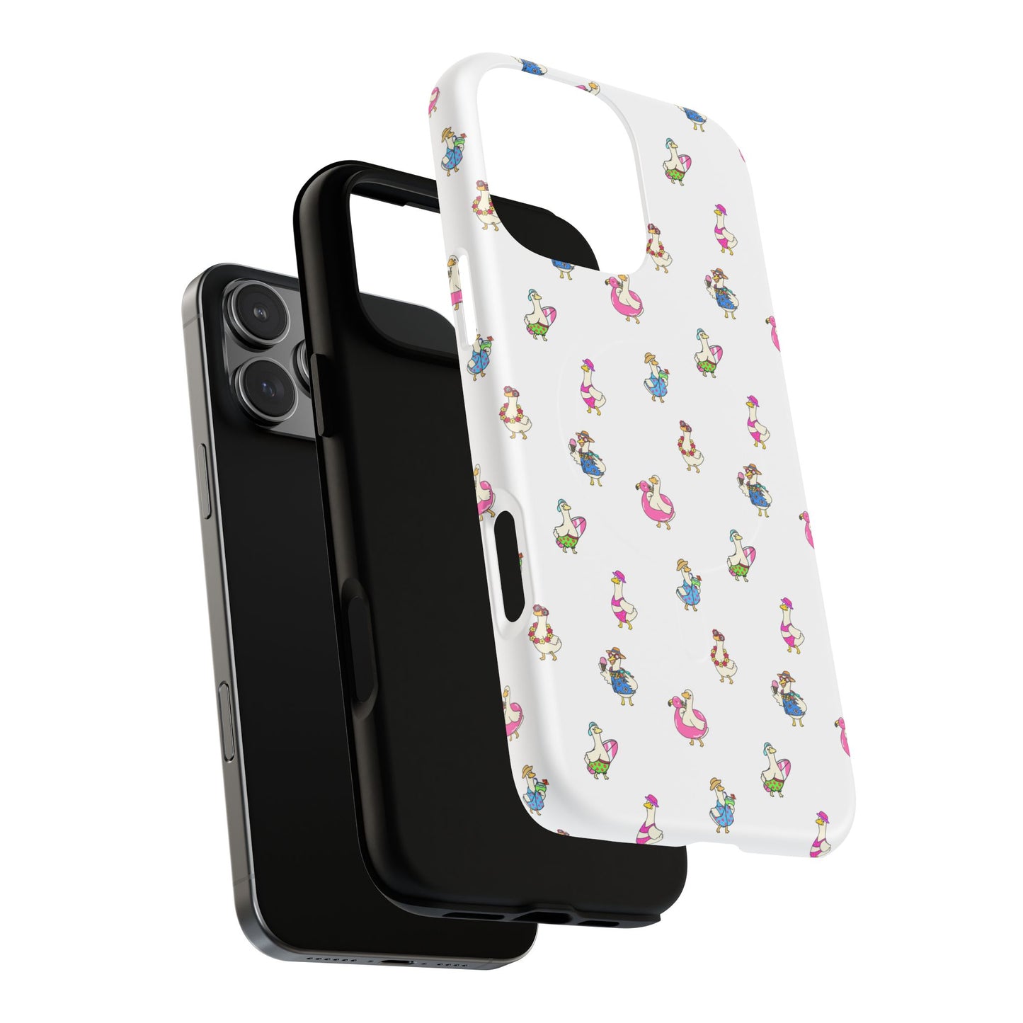 Cute Goose Summer Pattern Tough Magnetic Case