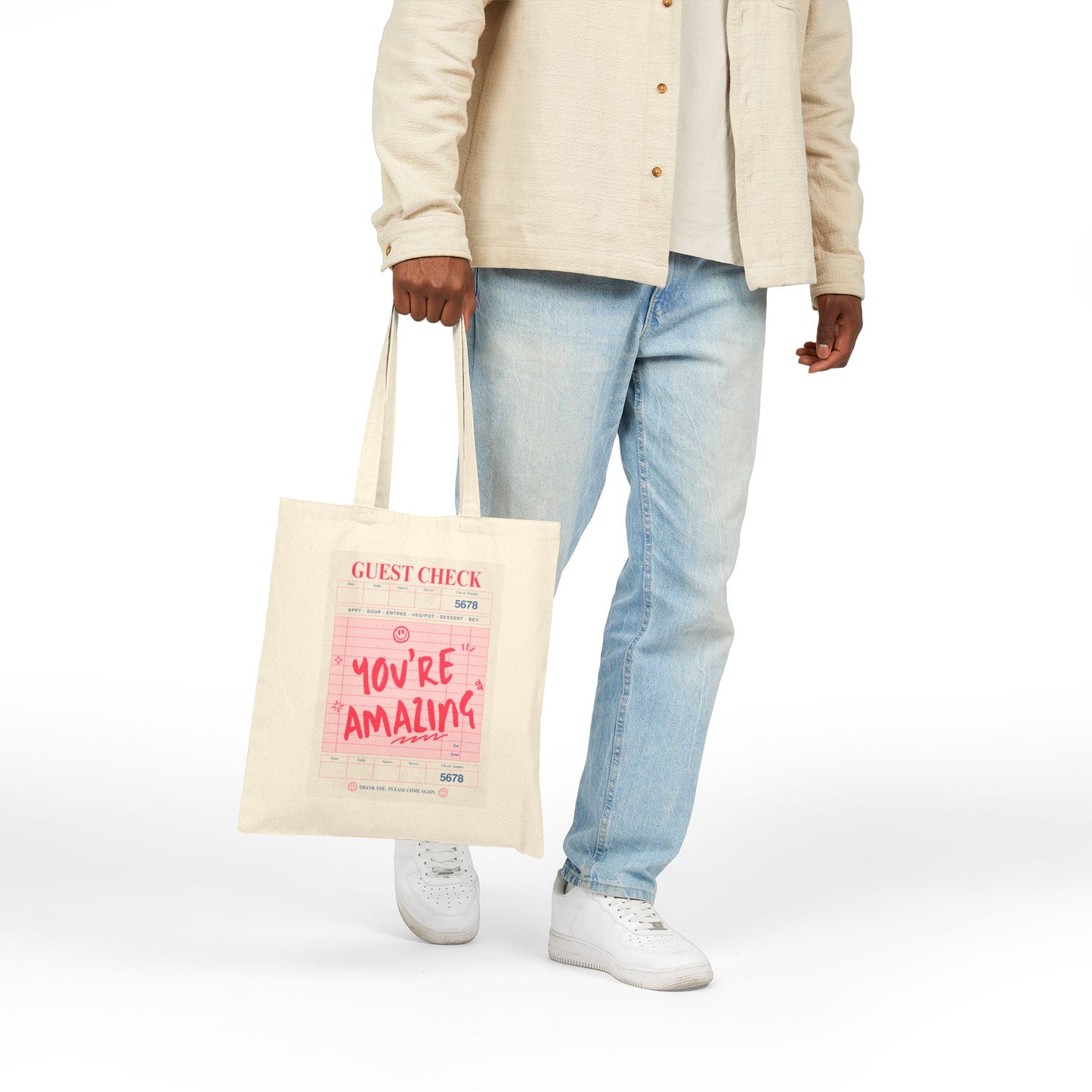 You're Amazing Cotton Canvas Tote Bag