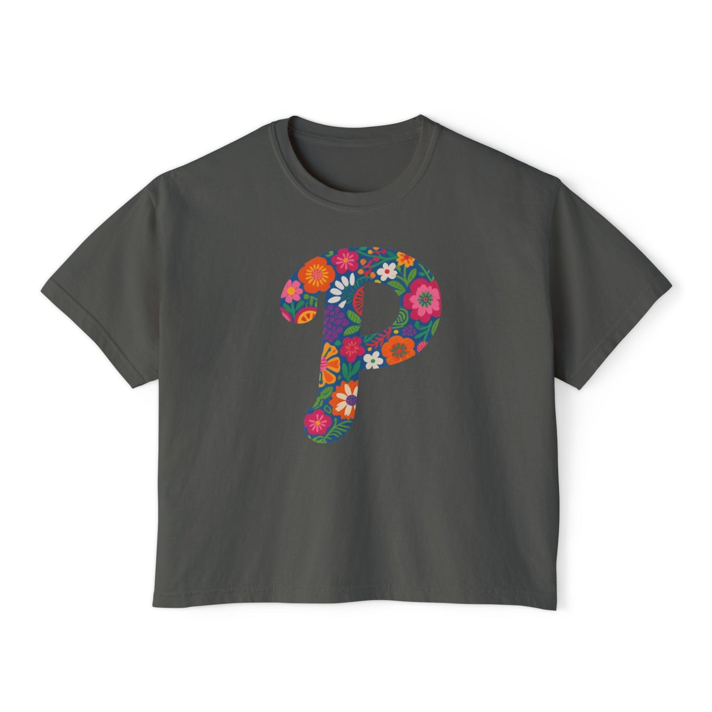 Floral  P Women's Boxy Tee
