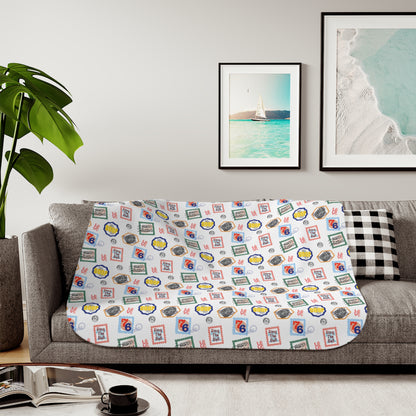 Philadelphia Teams Stamp Sherpa Blanket