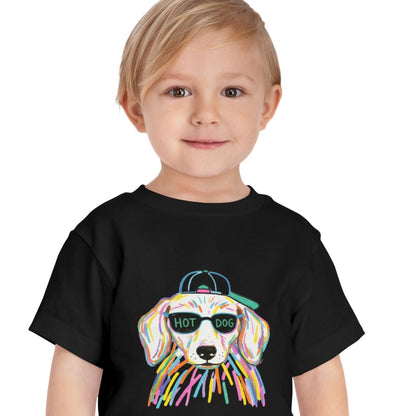 Hot Dog Toddler Short Sleeve Tee