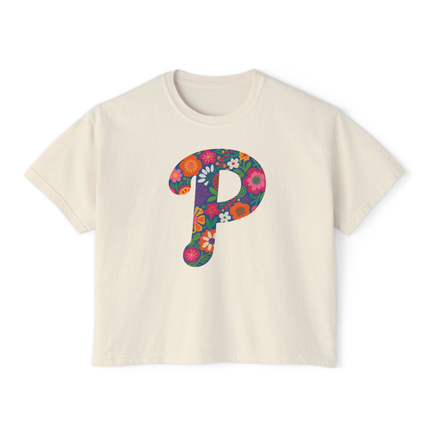 Floral  P Women's Boxy Tee