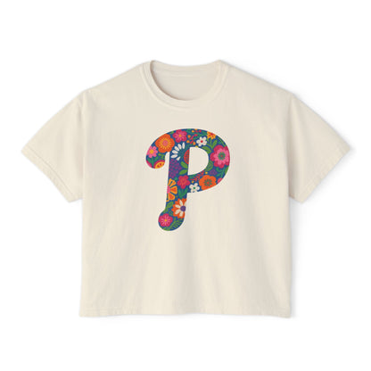 Floral  P Women's Boxy Tee