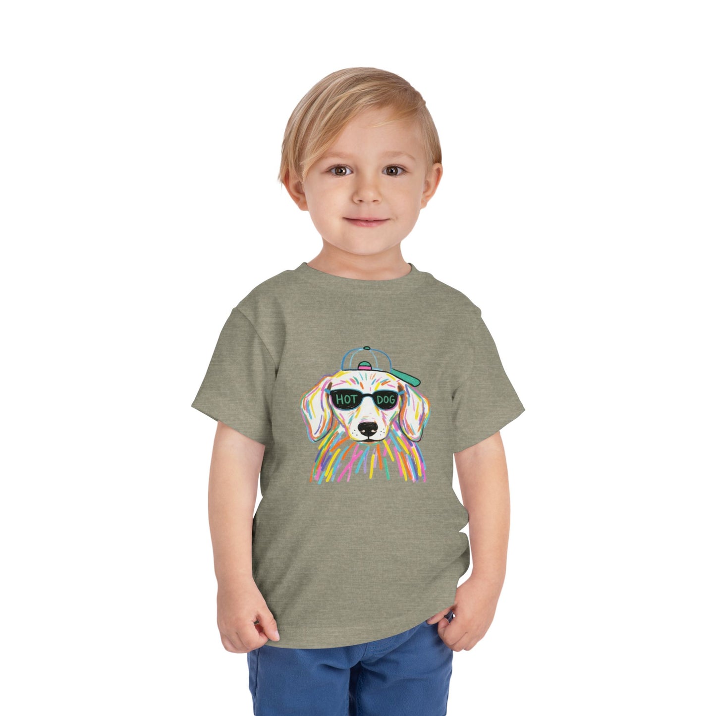 Hot Dog Toddler Short Sleeve Tee