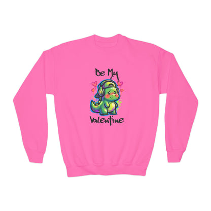 Dino Valentine Youth Sweatshirt