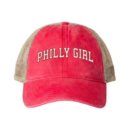 Philly Girl Women's Washed Mesh-Back Cap