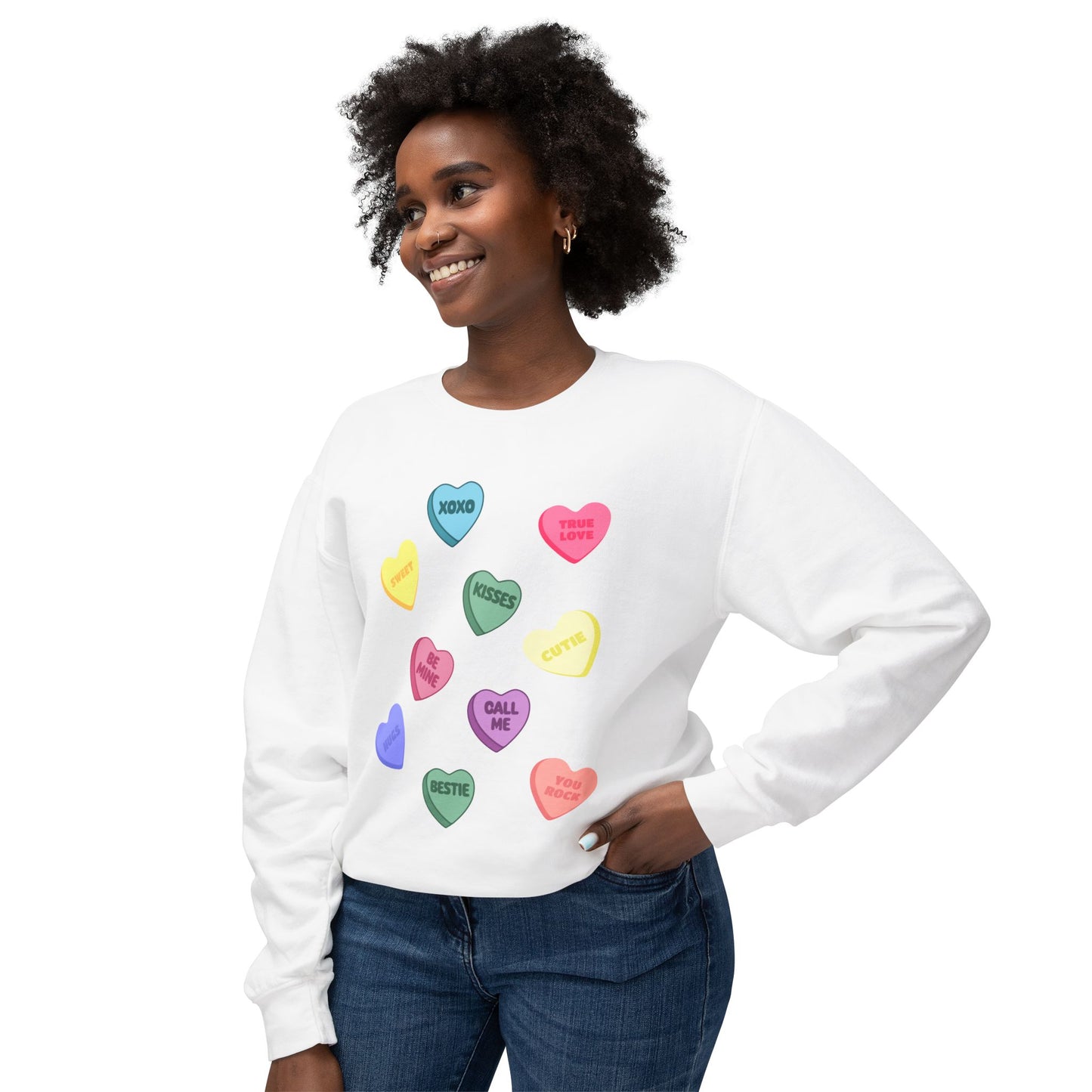 Candy Heart Crewneck Sweatshirt