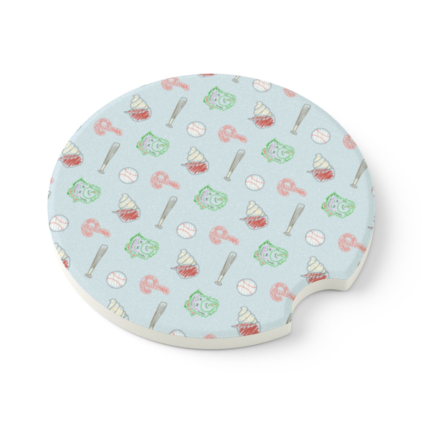 Phillies Soapstone Car Coaster
