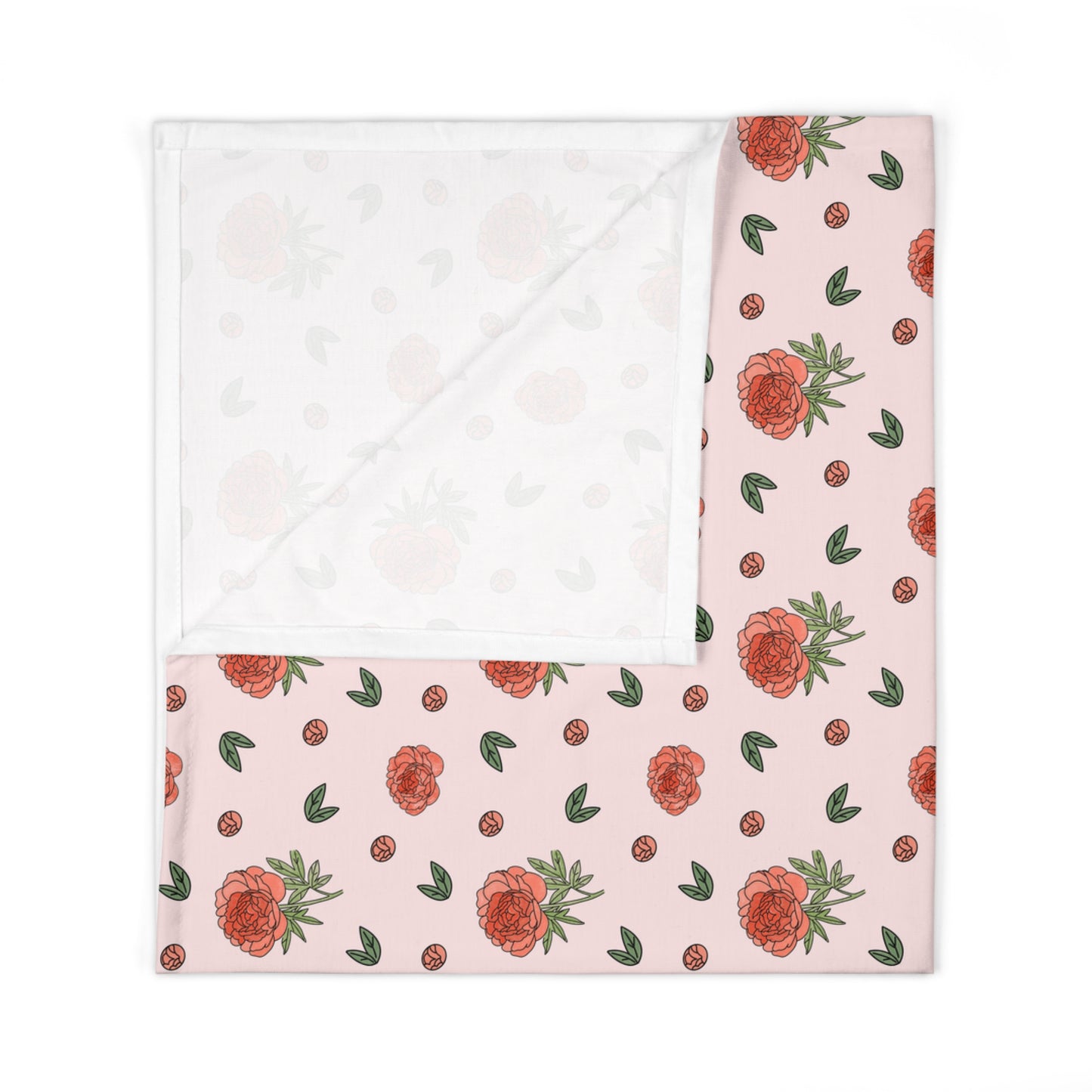 Peony Swaddle Baby Blanket