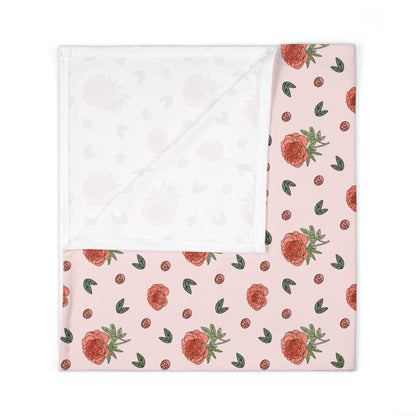 Peony Swaddle Baby Blanket