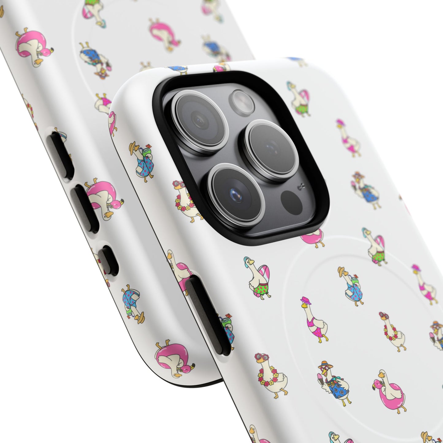 Cute Goose Summer Pattern Tough Magnetic Case