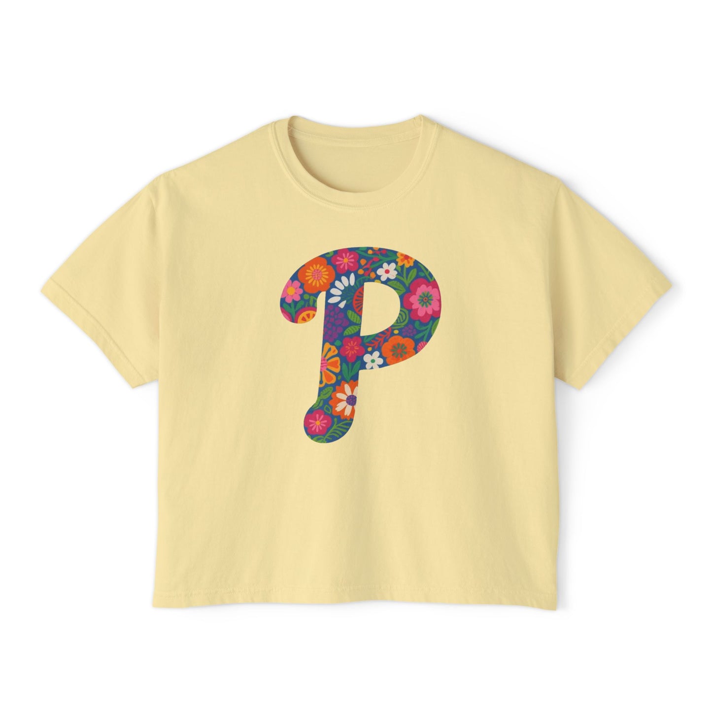 Floral  P Women's Boxy Tee