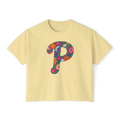 Floral  P Women's Boxy Tee
