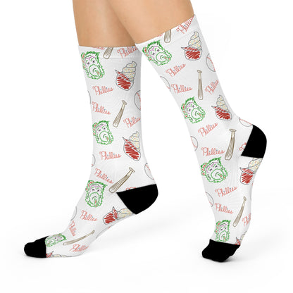 Phillies Cushioned Crew Socks