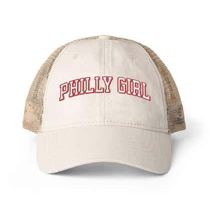 Philly Girl Women's Washed Mesh-Back Cap