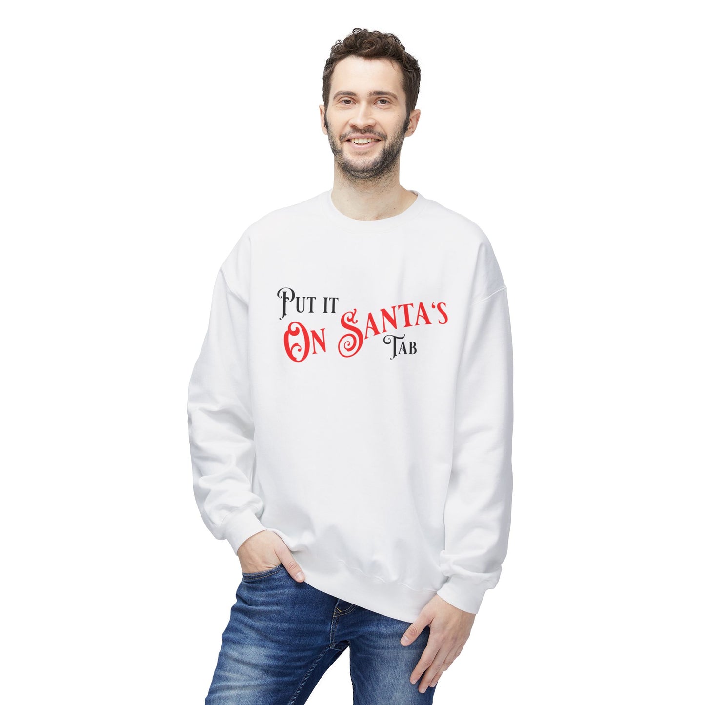 Unisex Santa's Beer Tab Midweight Crewneck Sweatshirt