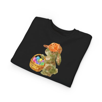 Watercolor Camo "Egg Hunter" Toddler Sweatshirt