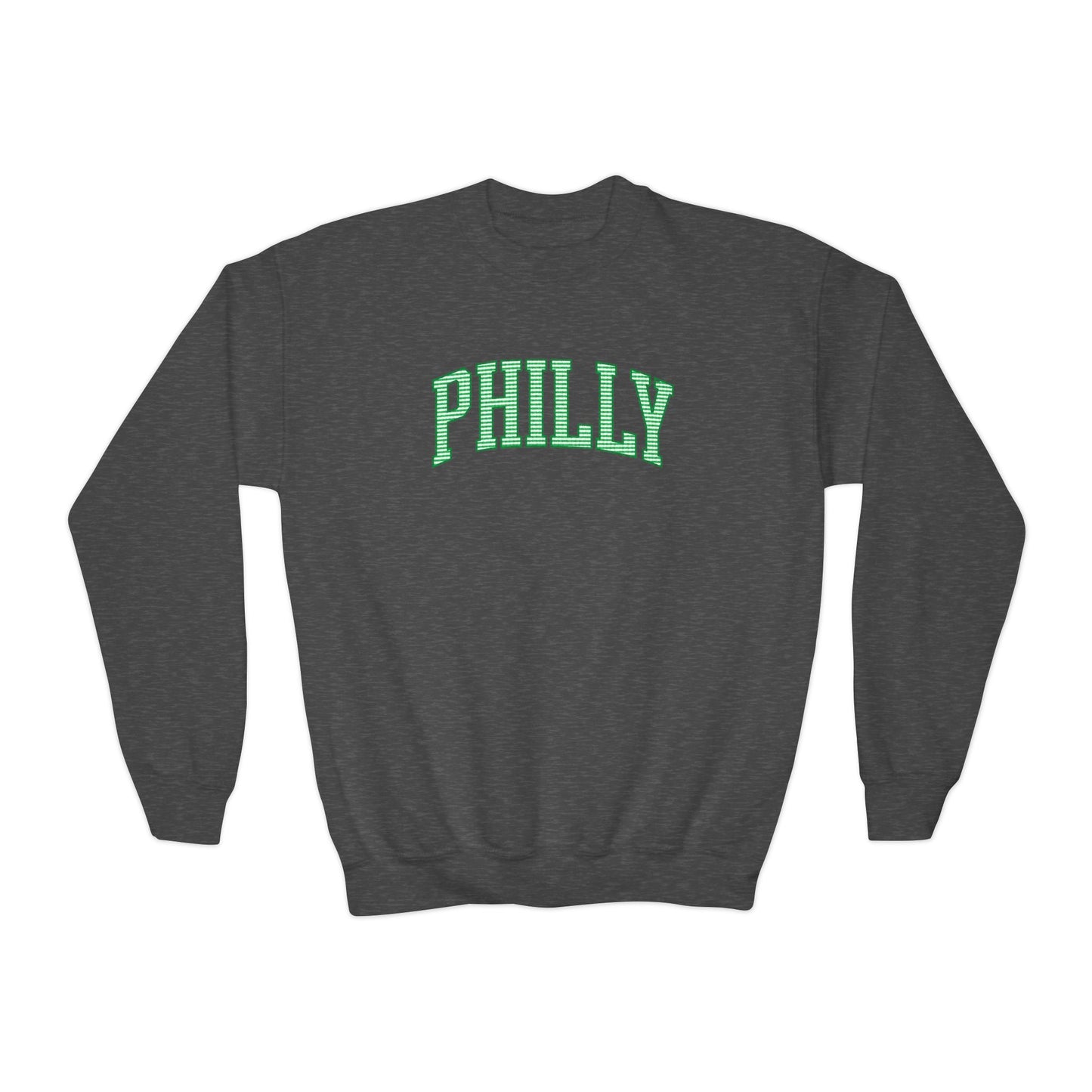 PHILLY Seersucker Youth Crewneck Sweatshirt