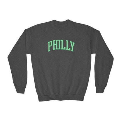 PHILLY Seersucker Youth Crewneck Sweatshirt