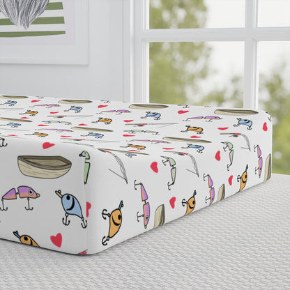 Fishing Lure Baby Changing Pad Cover