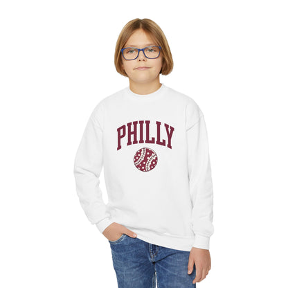 PHILLY Baseball Youth Crewneck Sweatshirt