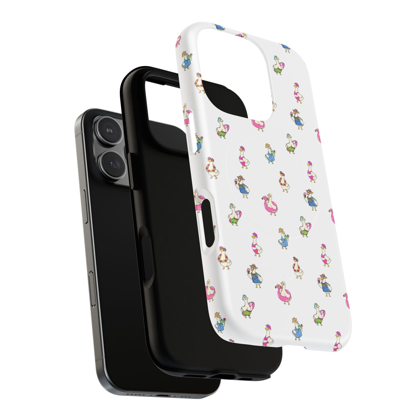 Cute Goose Summer Pattern Tough Magnetic Case