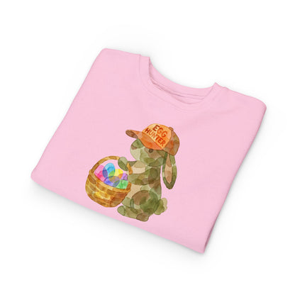 Watercolor Camo "Egg Hunter" Toddler Sweatshirt