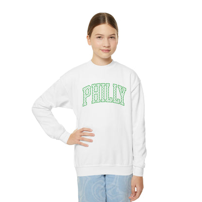 PHILLY Polka Dot Youth Crewneck Sweatshirt