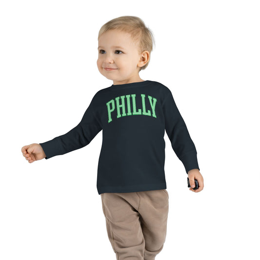 PHILLY Seersucker Toddler Long Sleeve Tee