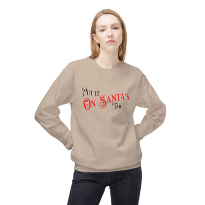 Unisex Santa's Beer Tab Midweight Crewneck Sweatshirt