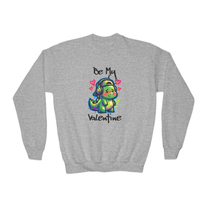 Dino Valentine Youth Sweatshirt