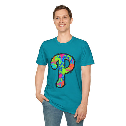 80s Funky 'P' Retro T-Shirt