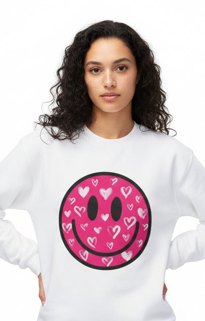 Graffiti Heart Crewneck Sweatshirt