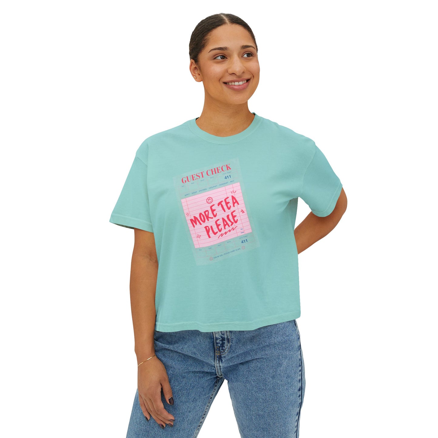 More Tea Please Boxy Tee