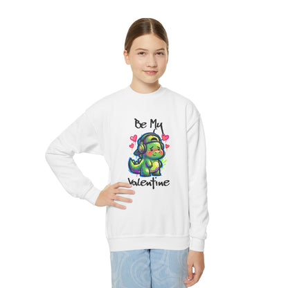 Dino Valentine Youth Sweatshirt