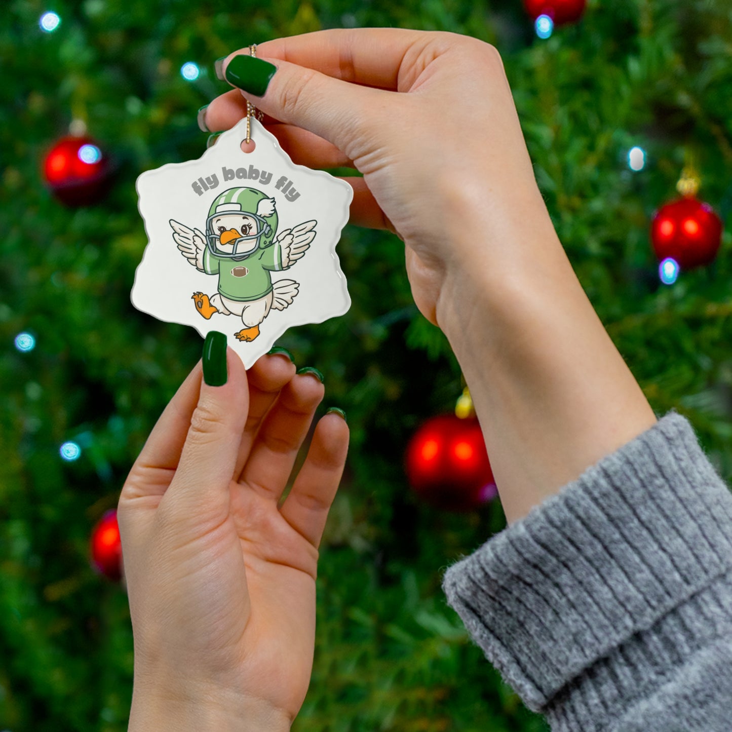 Eagles Baby Ceramic Ornament