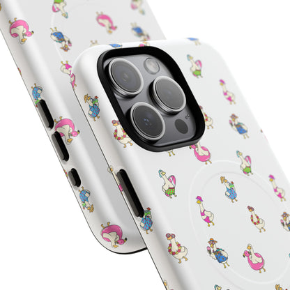 Cute Goose Summer Pattern Tough Magnetic Case