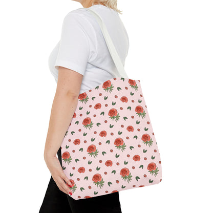 Peony Print Tote Bag