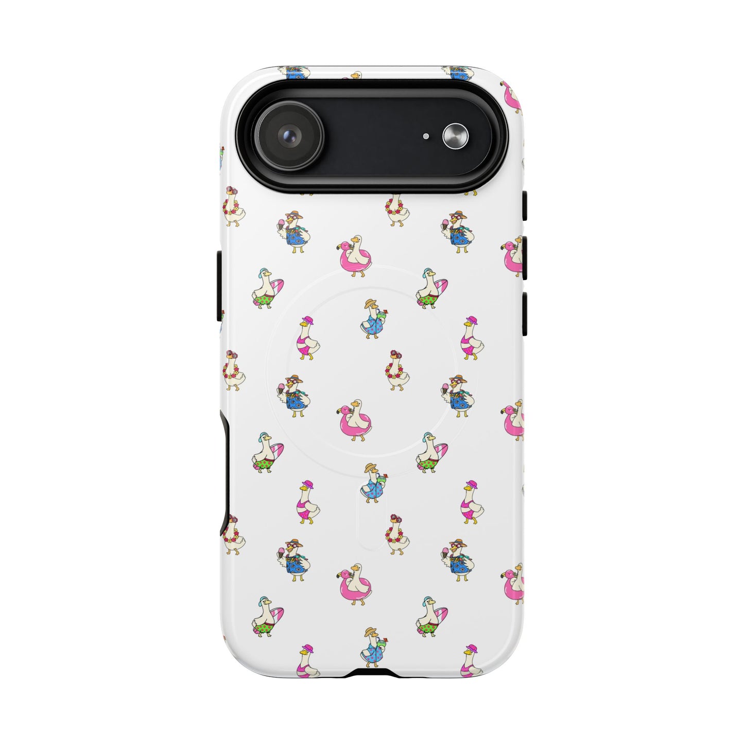 Cute Goose Summer Pattern Tough Magnetic Case