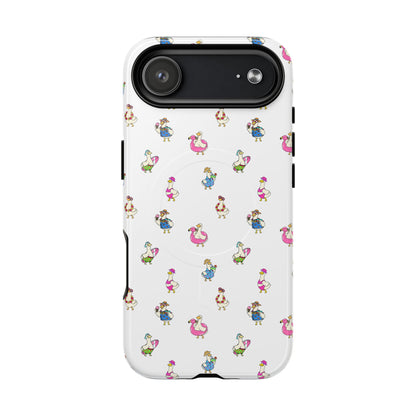 Cute Goose Summer Pattern Tough Magnetic Case