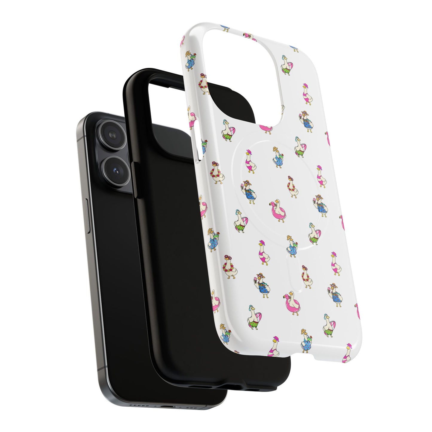 Cute Goose Summer Pattern Tough Magnetic Case