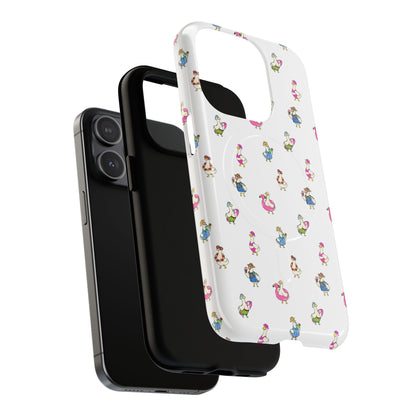 Cute Goose Summer Pattern Tough Magnetic Case