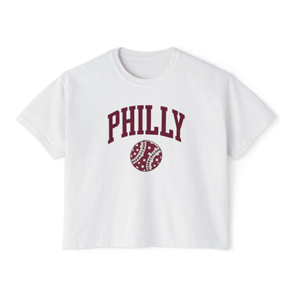 PHILLY Baseball Women's Boxy Tee